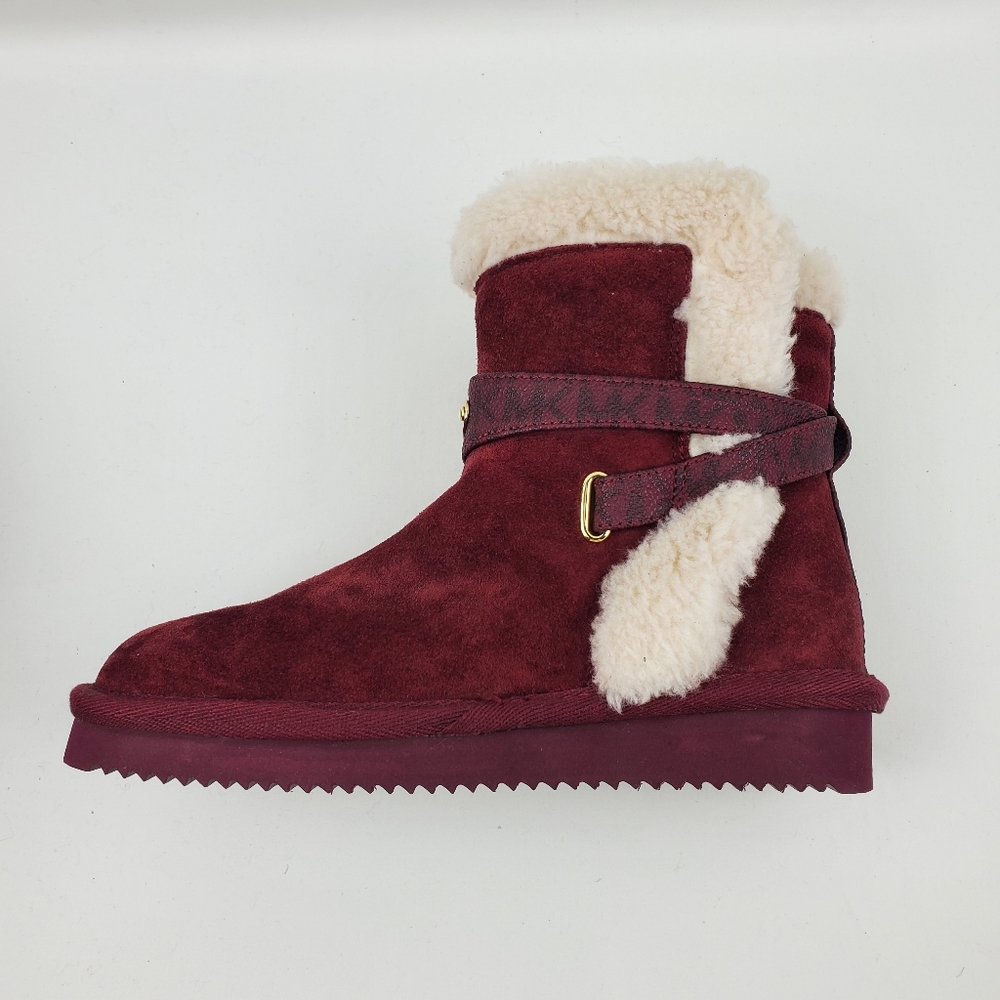 Michael Kors Women Suede Fur Shearling Lined Winter Boots - Picture 2 of 10
